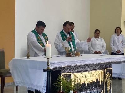 Festa em Louvor a SÃ£o SebastiÃ£o em Campo do Bugre Marcou Encerramento do Ciclo do Padre Edinaldo Mendes
